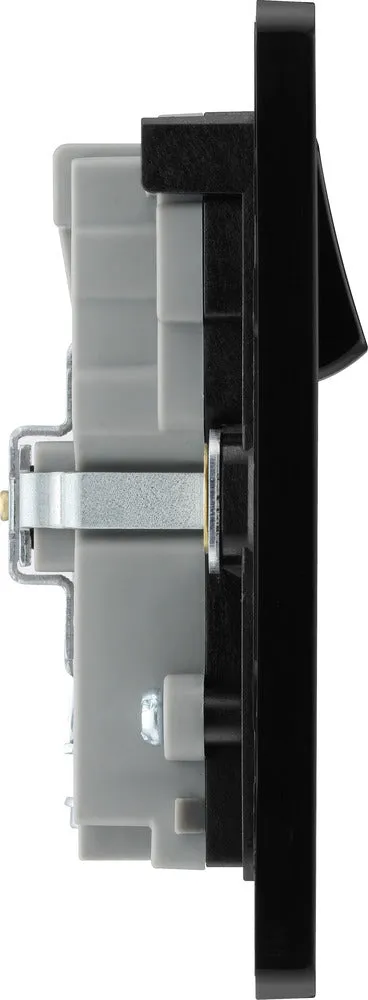 BG Evolve PCDMB22UAC45B 13A Double Switched Power Socket   USB A C (45W) - Matt Black (Black)