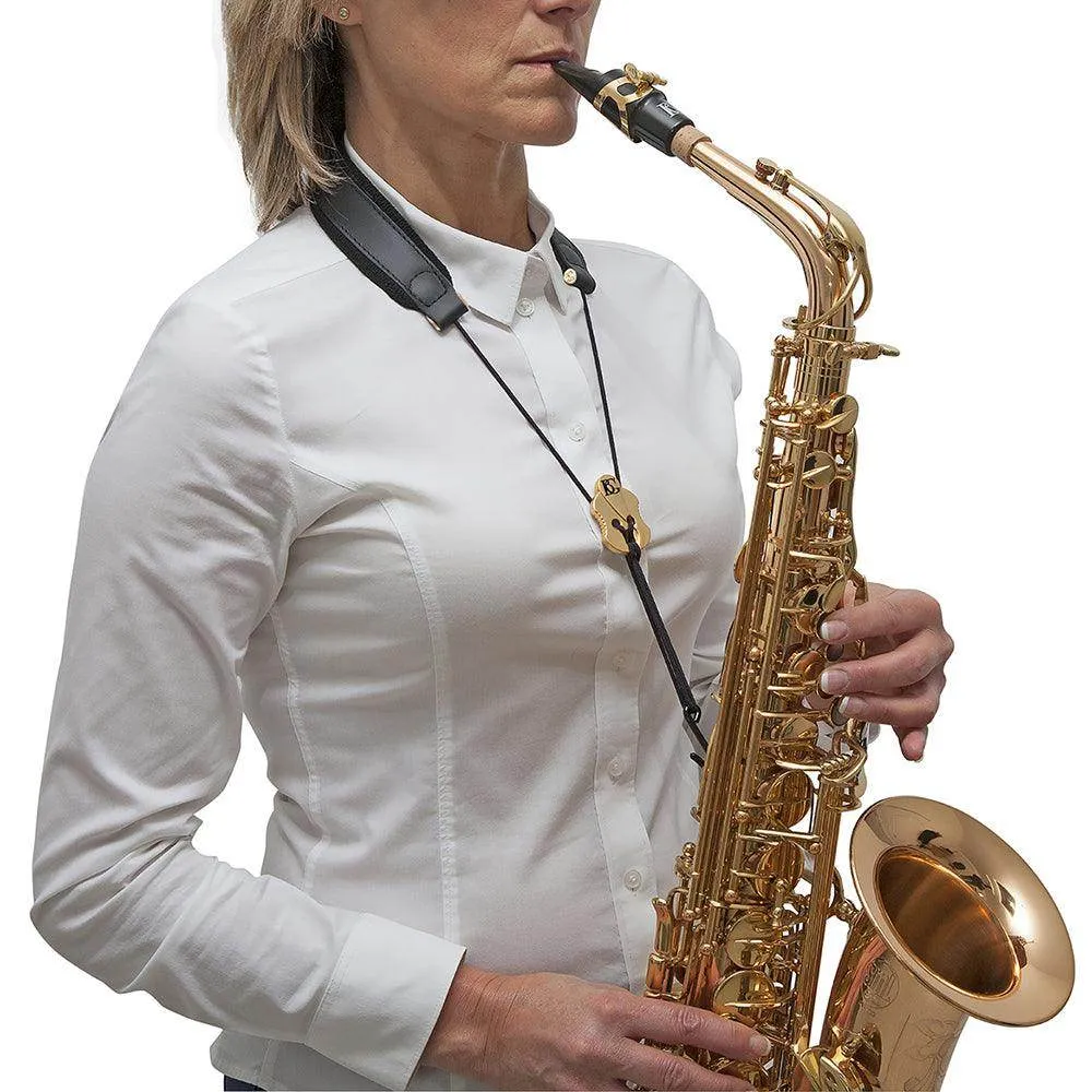 BG Leather Saxophone Strap ~ Metal Hook