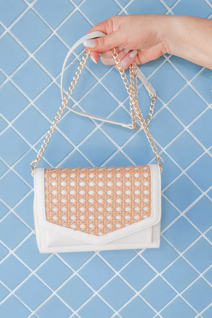 Birdie Wicker Bag in White