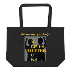 Black Lives Matter Large organic tote bag
