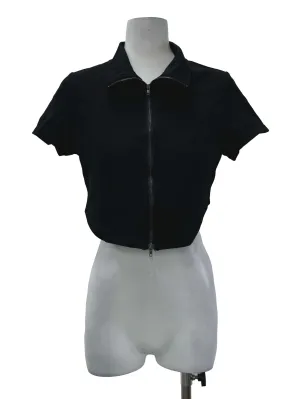Black Zip Top