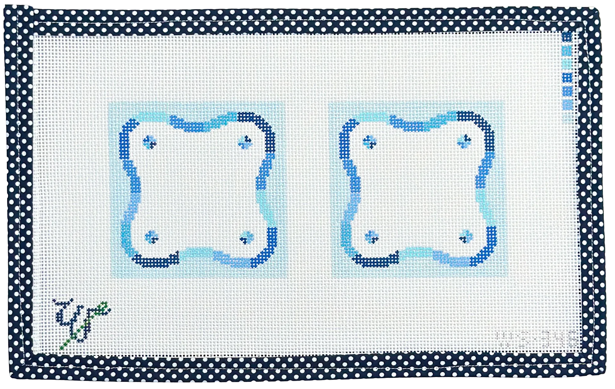 Blue Squiggle Coasters