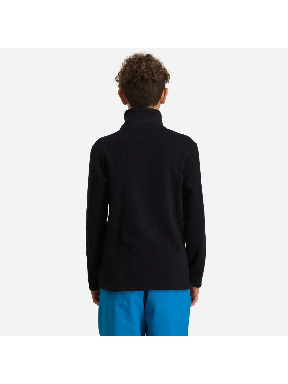 Bluza narciarska chłopięca Rossignol Boy 1/2 Zip Fleece czarny