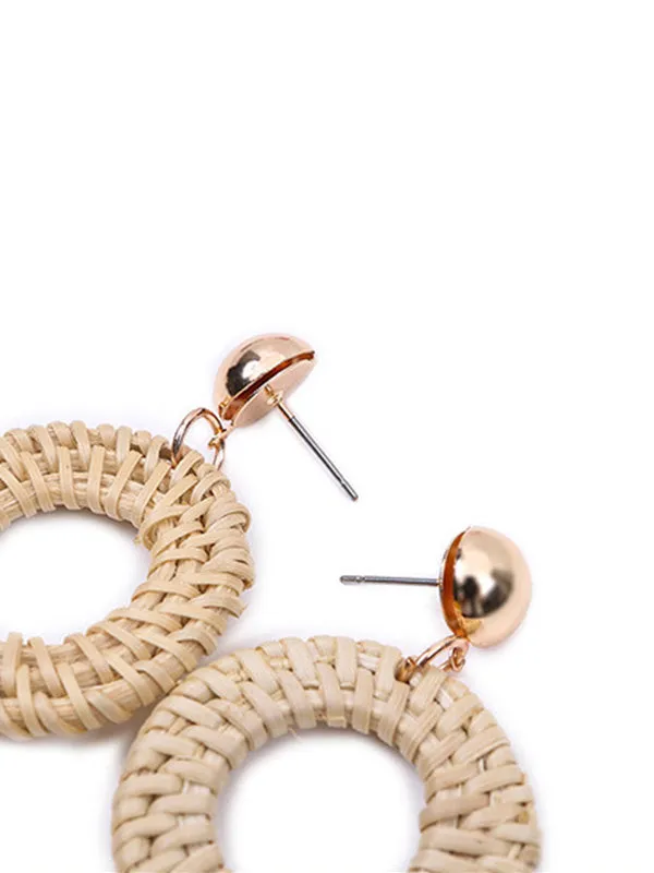 Bohemian Style Round Long Tassel Earrings