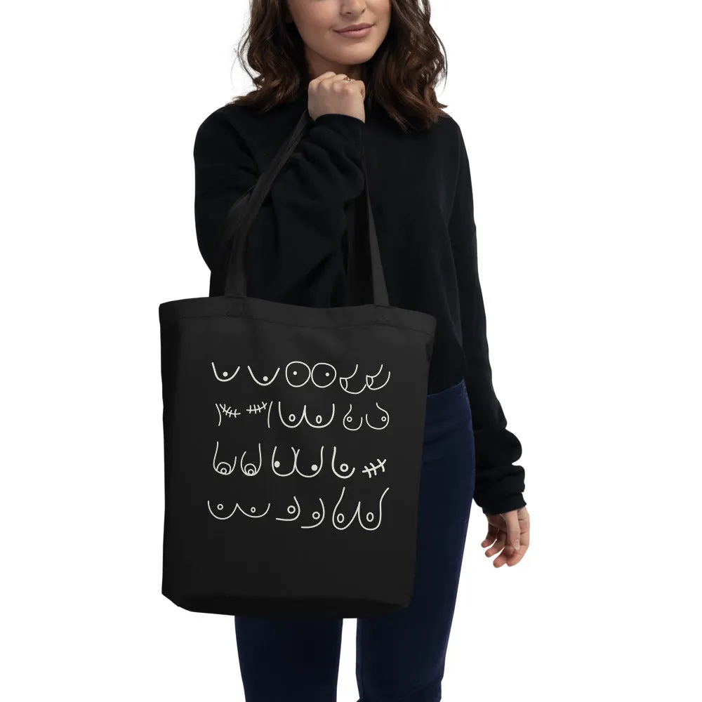 Boobies Eco Tote Bag - Black