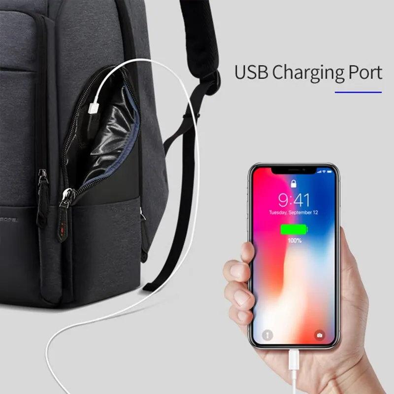 BOPAI™ Anti-Theft 17 inch Laptop Travel Backpack (USB Port)-A0006