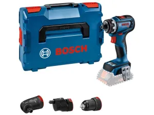 Bosch GSR 18V-90 FC Pro FlexiClick Drill Driver   3 Attachments in Case 18V Bare Unit