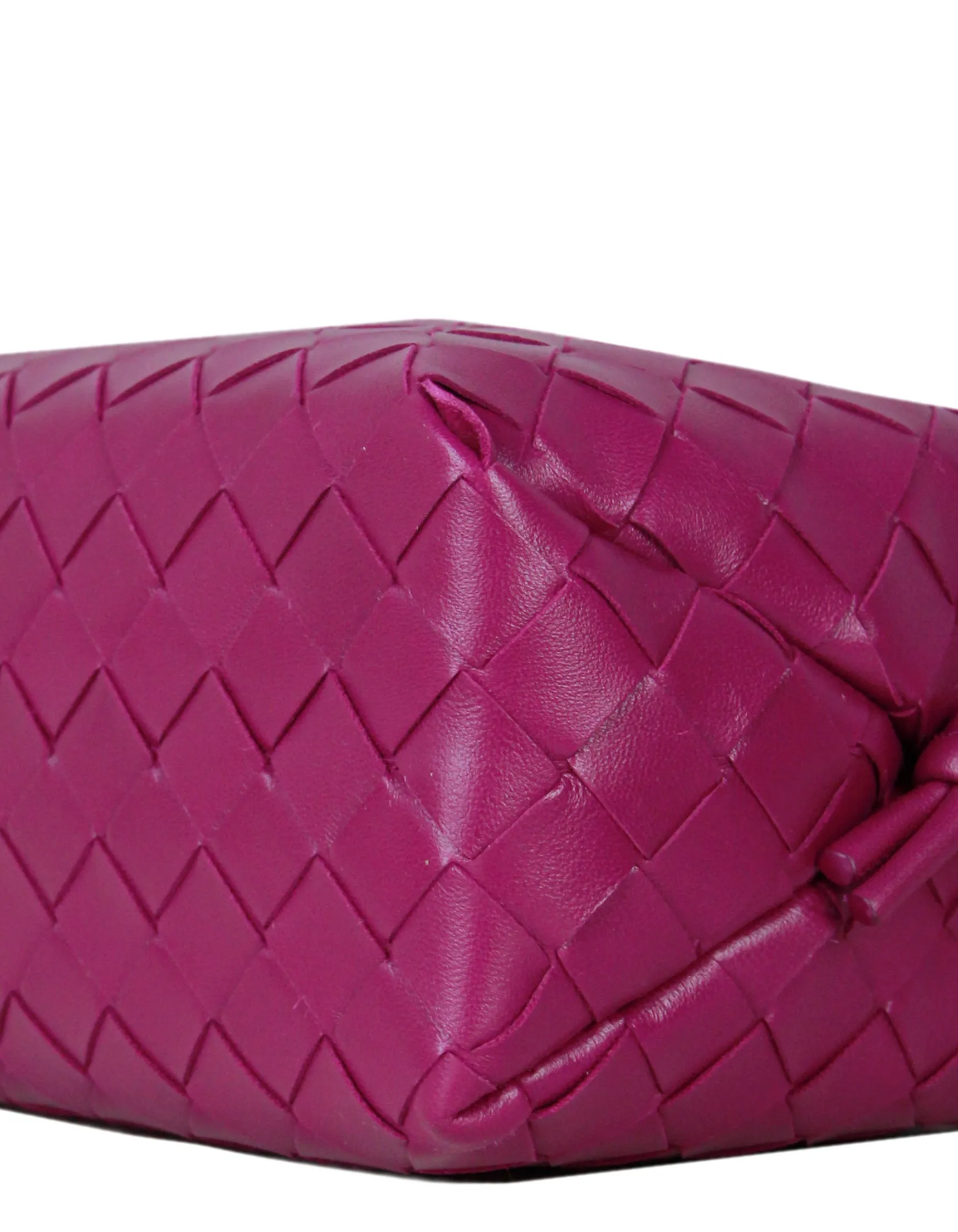 Bottega Veneta Raspberry Intrecciato Loop Crossbody Bag