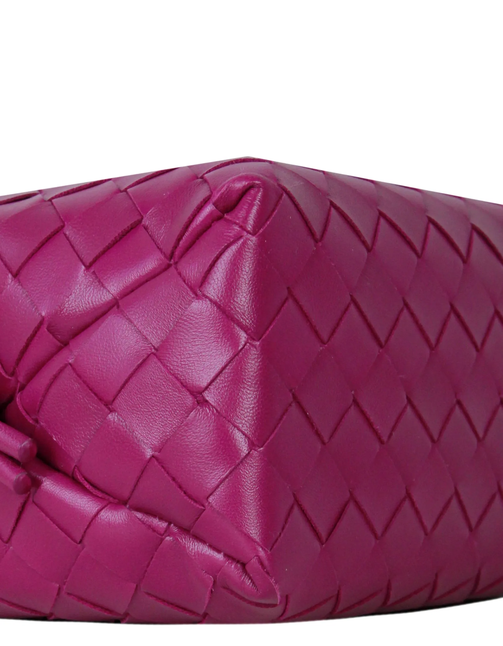 Bottega Veneta Raspberry Intrecciato Loop Crossbody Bag