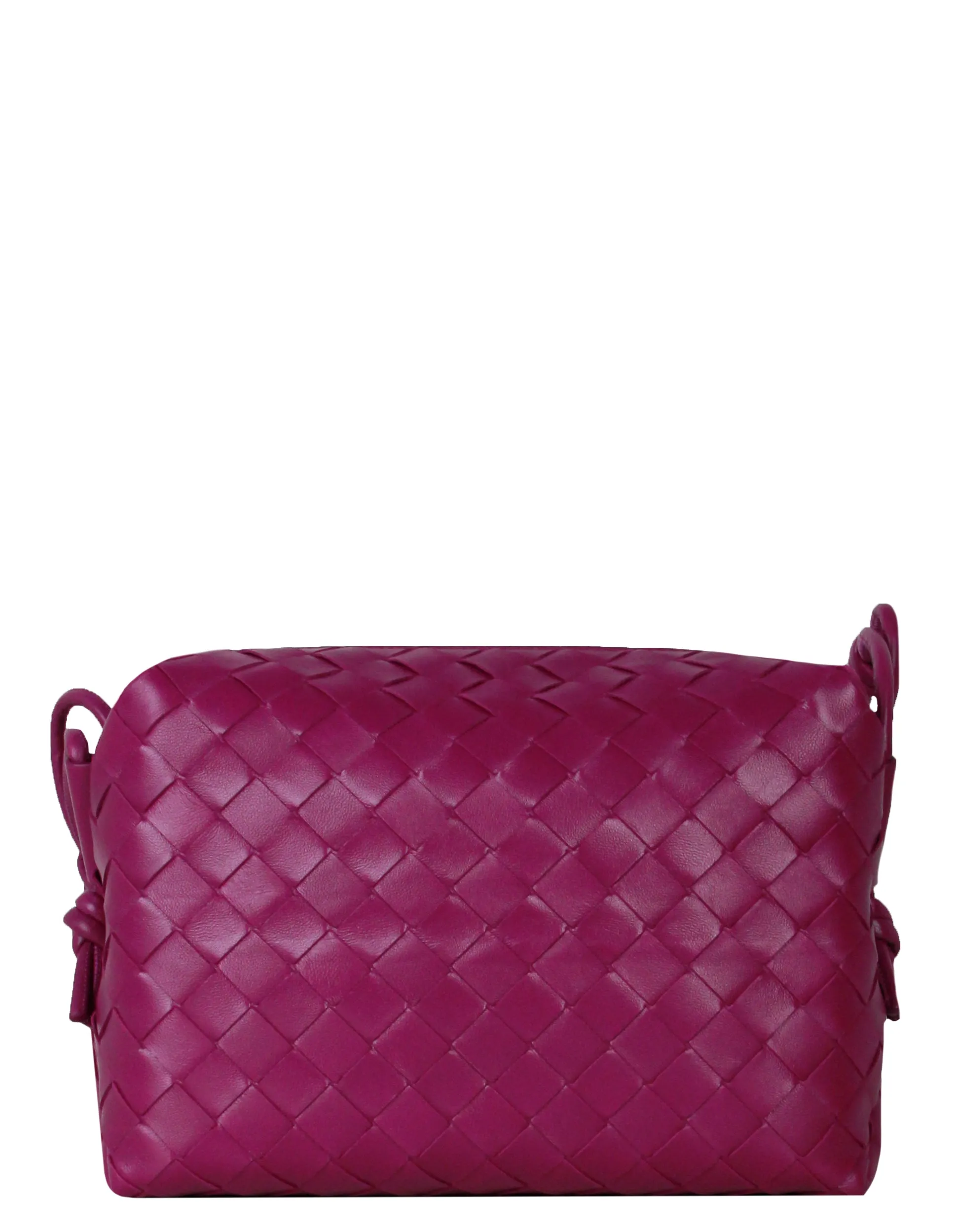 Bottega Veneta Raspberry Intrecciato Loop Crossbody Bag