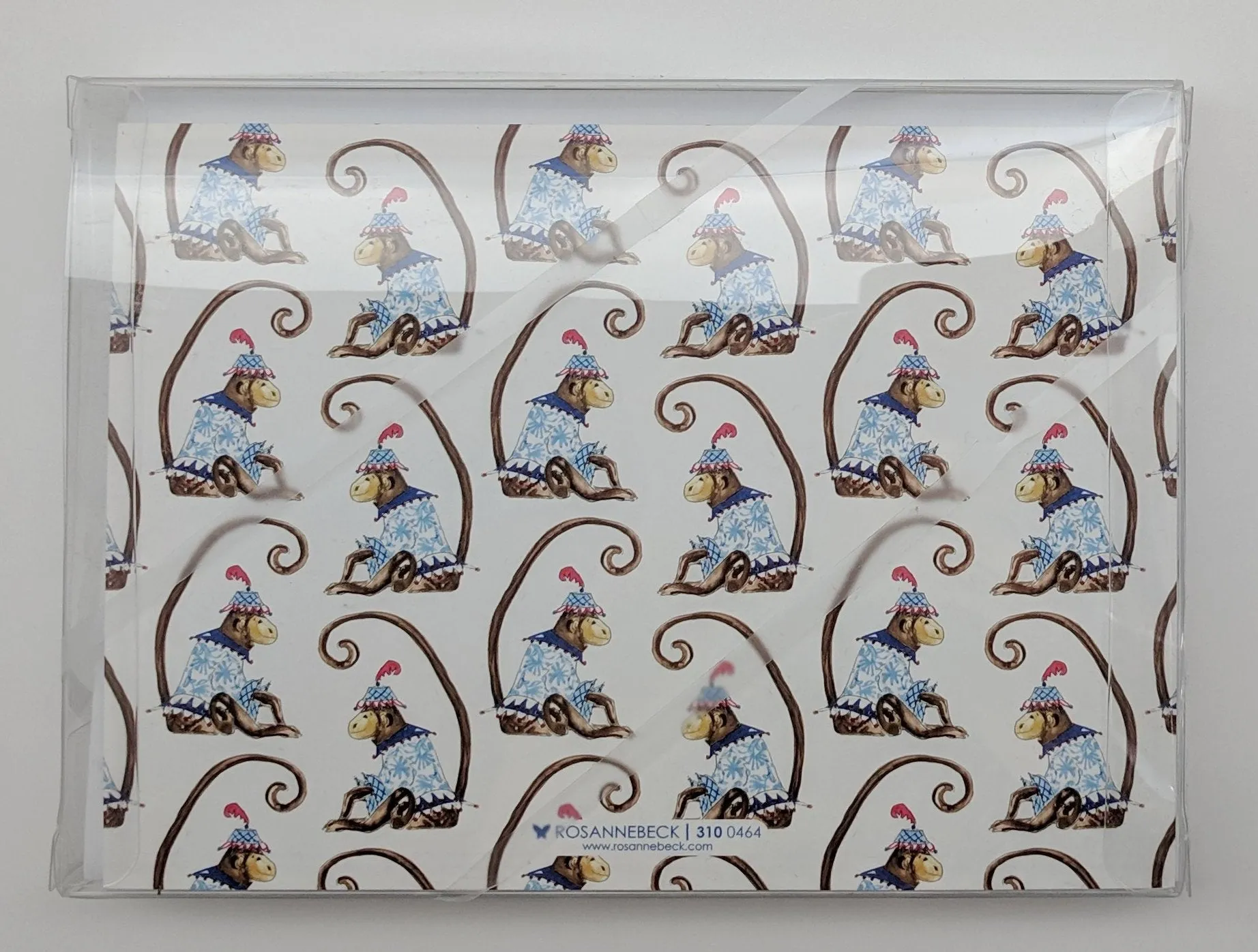 BOXED NOTE CARDS - RAB - DUO MONKEY NOTE CARDS SET OF 8