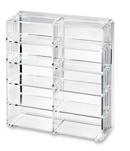 Brand new no box! By Alegory Acrylic Makeup Organizer | 10 Space Beauty Storage Designed To Stand Or Lay Flat! Retails $84 