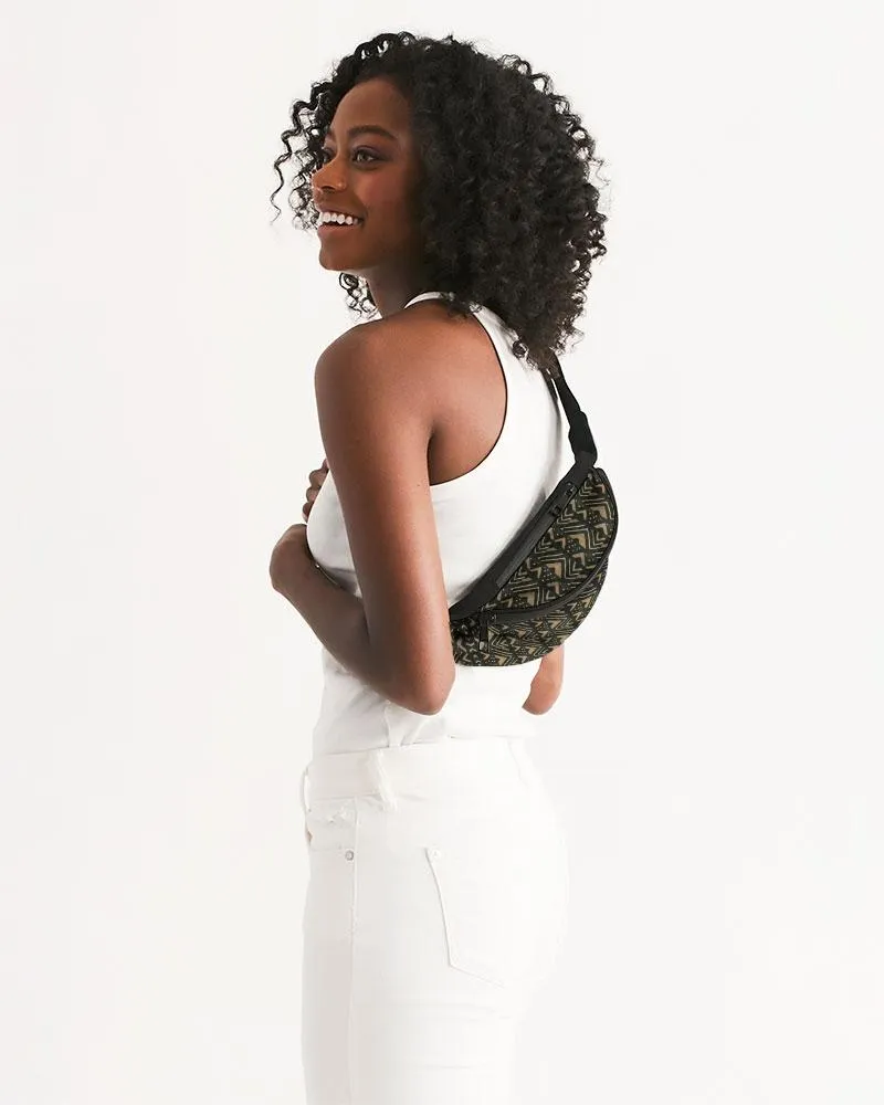 Brown Bogolan African Print Crossbody Sling Bag