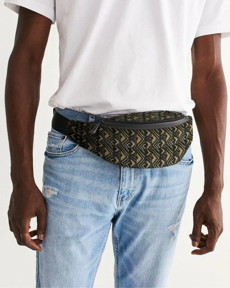 Brown Bogolan African Print Crossbody Sling Bag