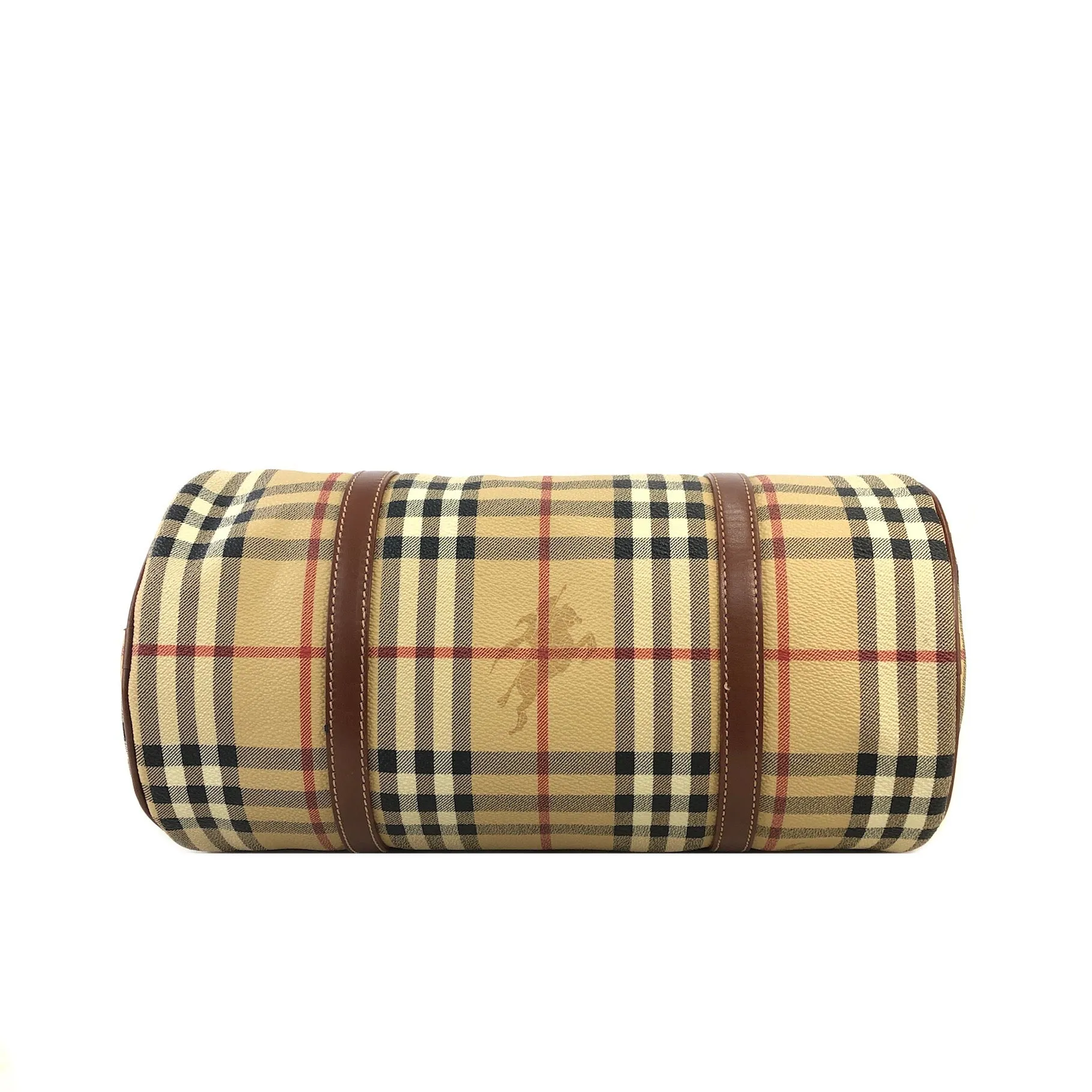 Burberry Nova Check Handbag Beige Vintage nwns72