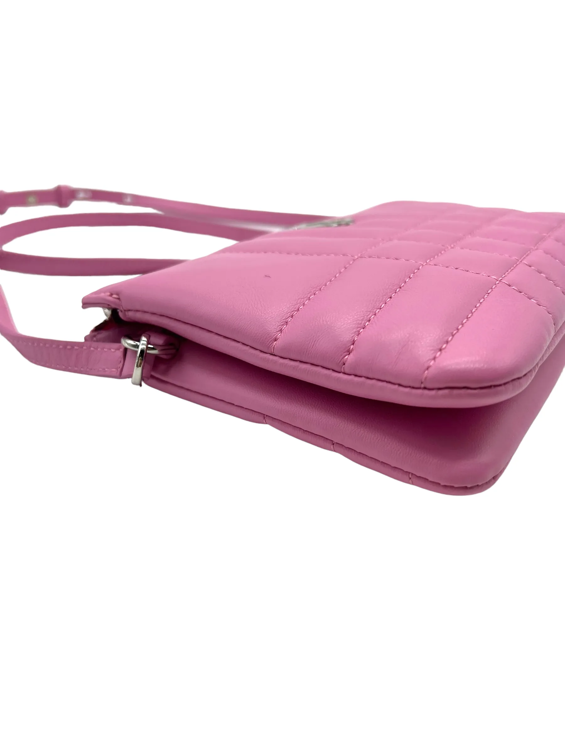 Burberry Pink Quilted Lola Crossbody
