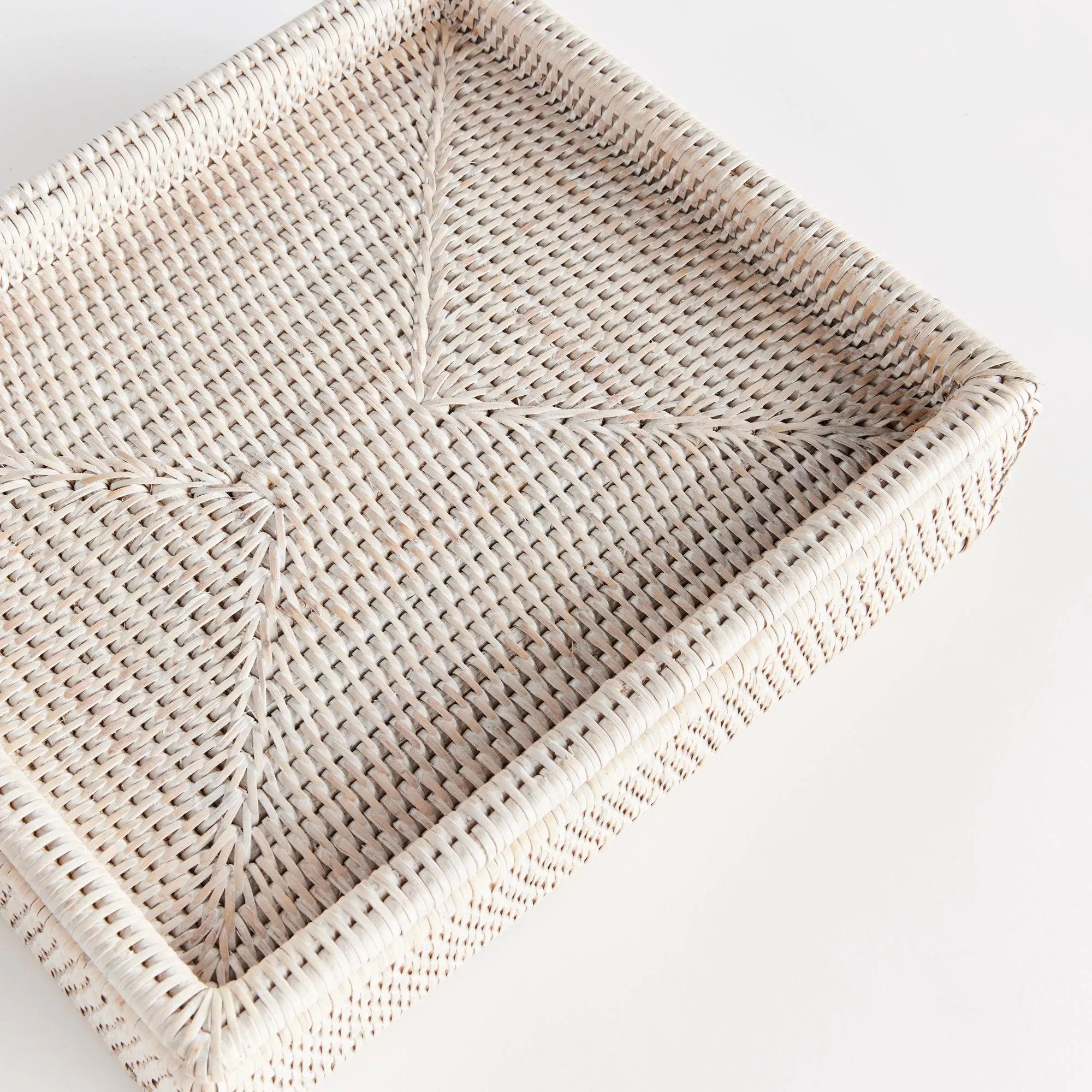 Burma Rattan Lidded Letter Box