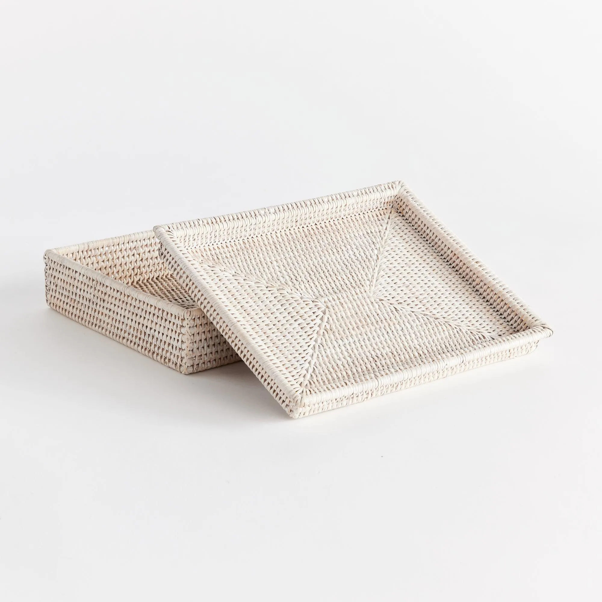 Burma Rattan Lidded Letter Box