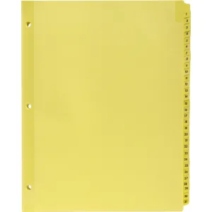 Business Source Preprinted 1-31 Tab Index Dividers