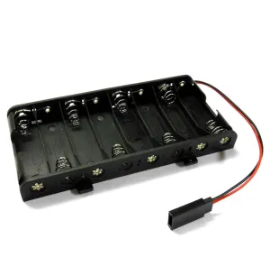 C1207-1F RC Battery Holder Case Box Pack 8 x AA Compatible Futaba Female