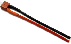 C9005F RC Female T-Plug w 14 AWG Battery Silicone Wire