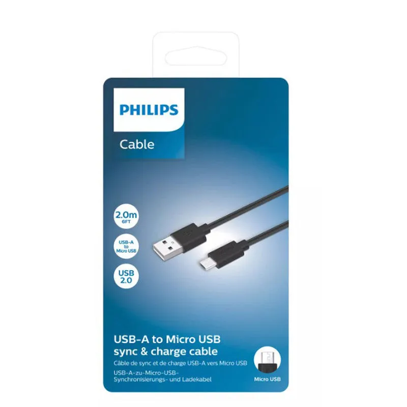 Cablu Date și Încărcare 2 m USB-A la Micro USB 2 m USB-A la Micro USB