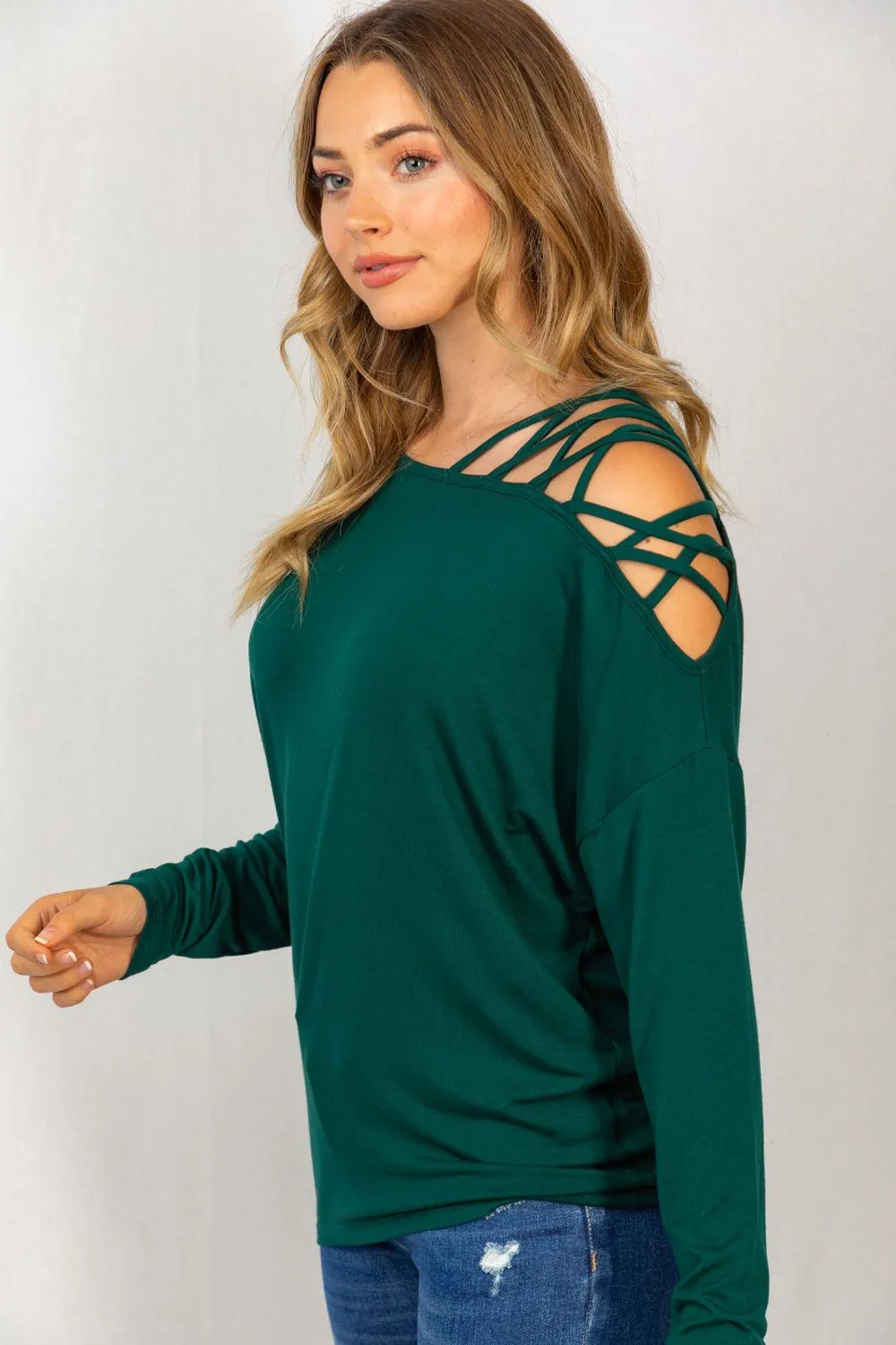 Can't Stop The Feeling Long Sleeve Top-2 Colors Available