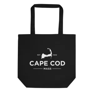 Cape Cod Black Tote Bag