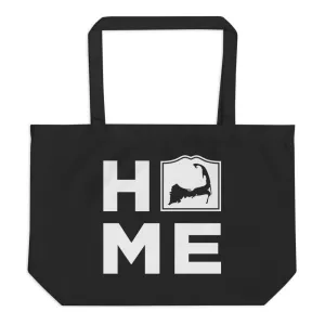 Cape Cod HOME Large Black Tote Bag
