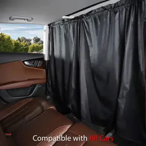Car Divider Curtain Sun Shade, Custom Fit For Your Cars, Removable Car Front Rear Seat Privacy Divider Curtains