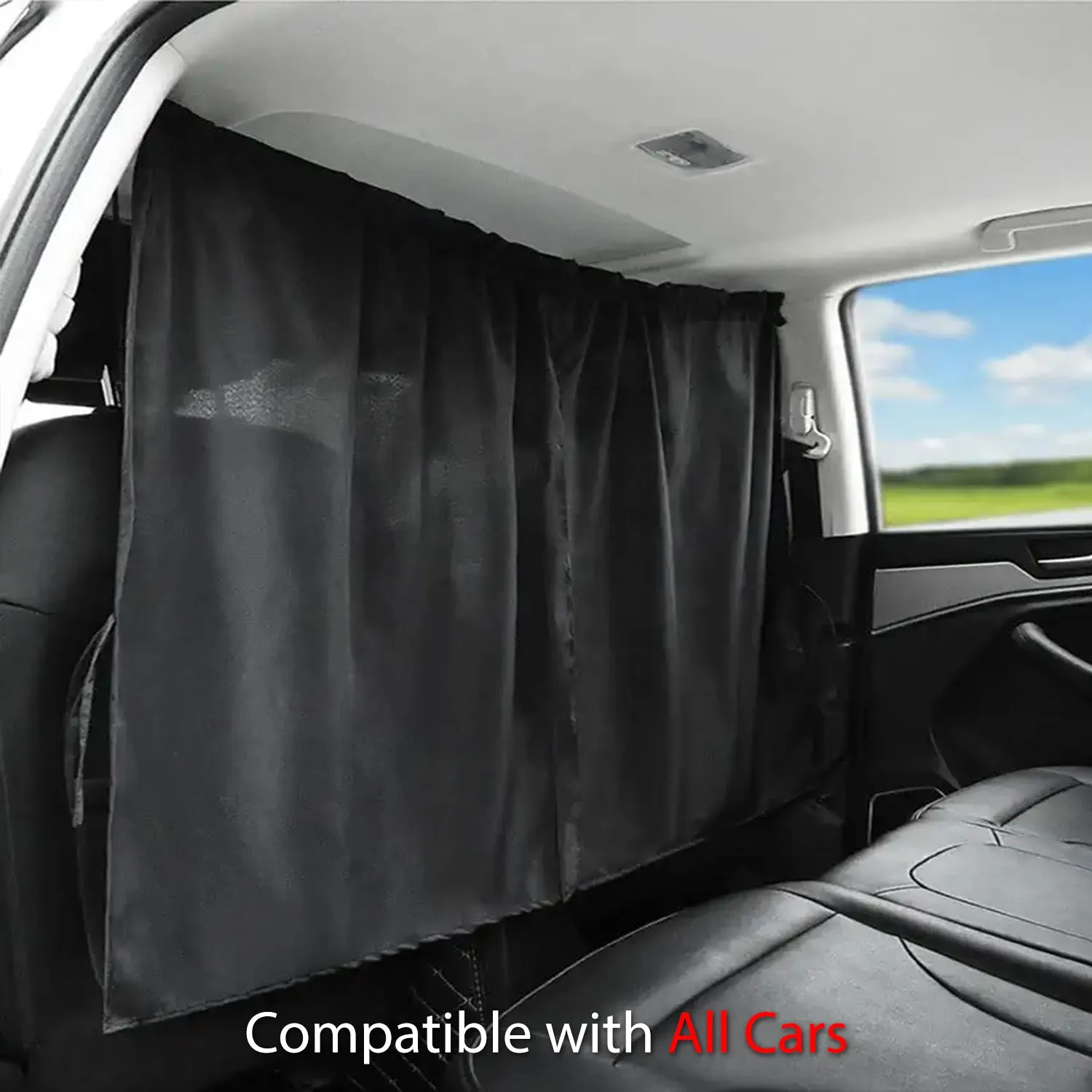 Car Divider Curtain Sun Shade, Custom Fit For Your Cars, Removable Car Front Rear Seat Privacy Divider Curtains