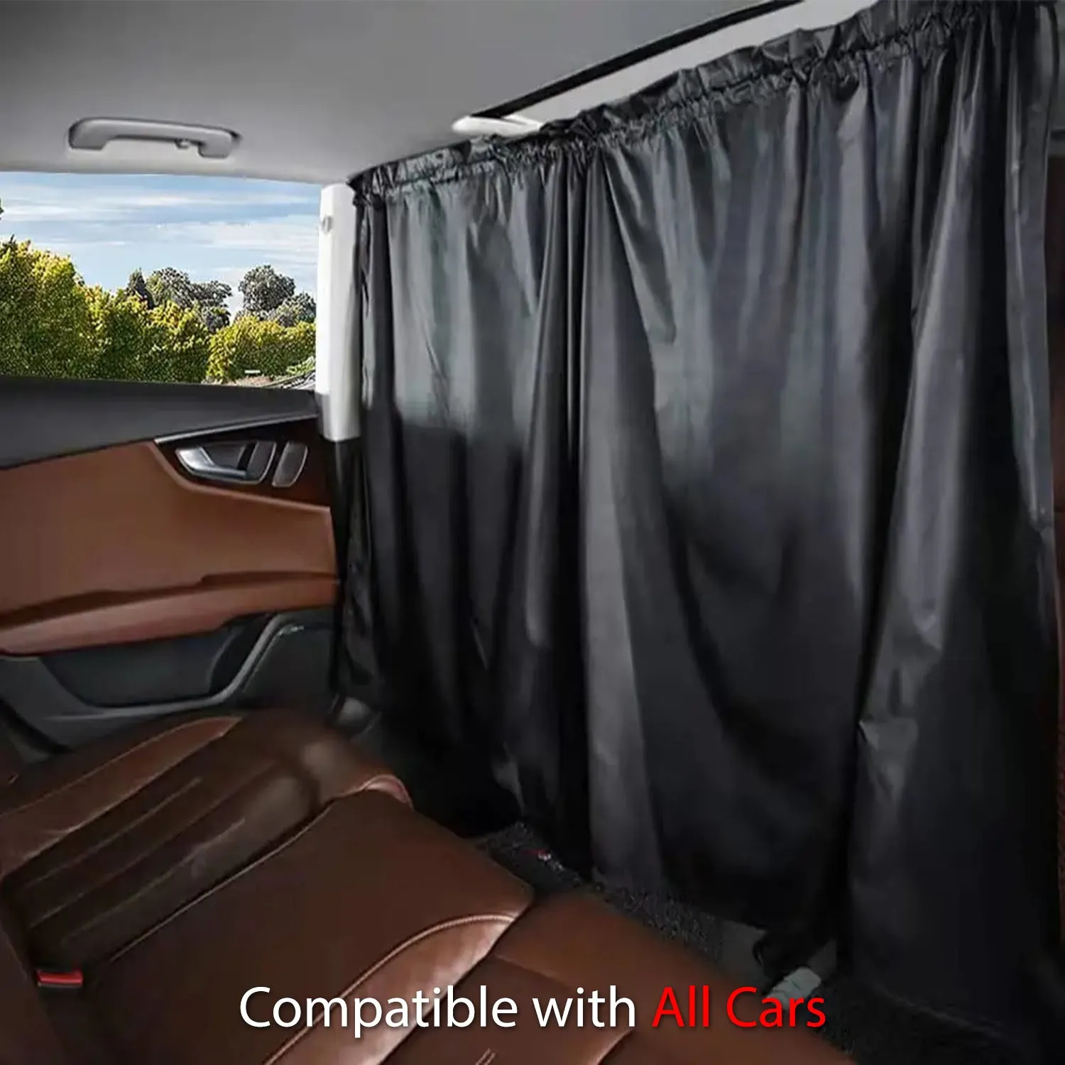 Car Divider Curtain Sun Shade, Custom Fit For Your Cars, Removable Car Front Rear Seat Privacy Divider Curtains
