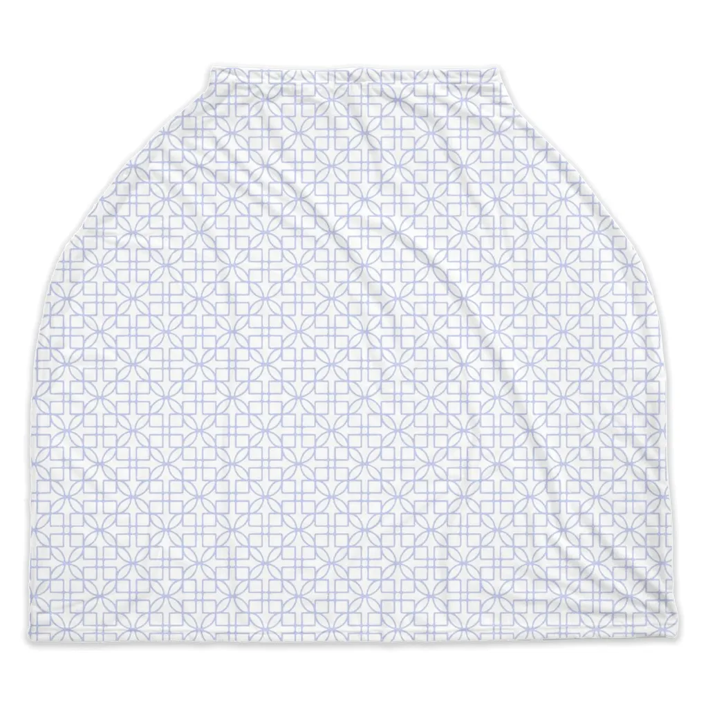 Car Seat Cover - D&D Lattice Blue