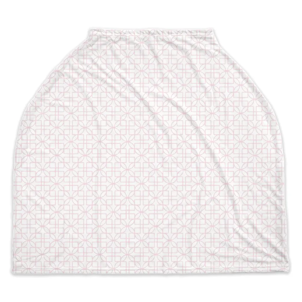 Car Seat Cover - D&D Lattice Pink