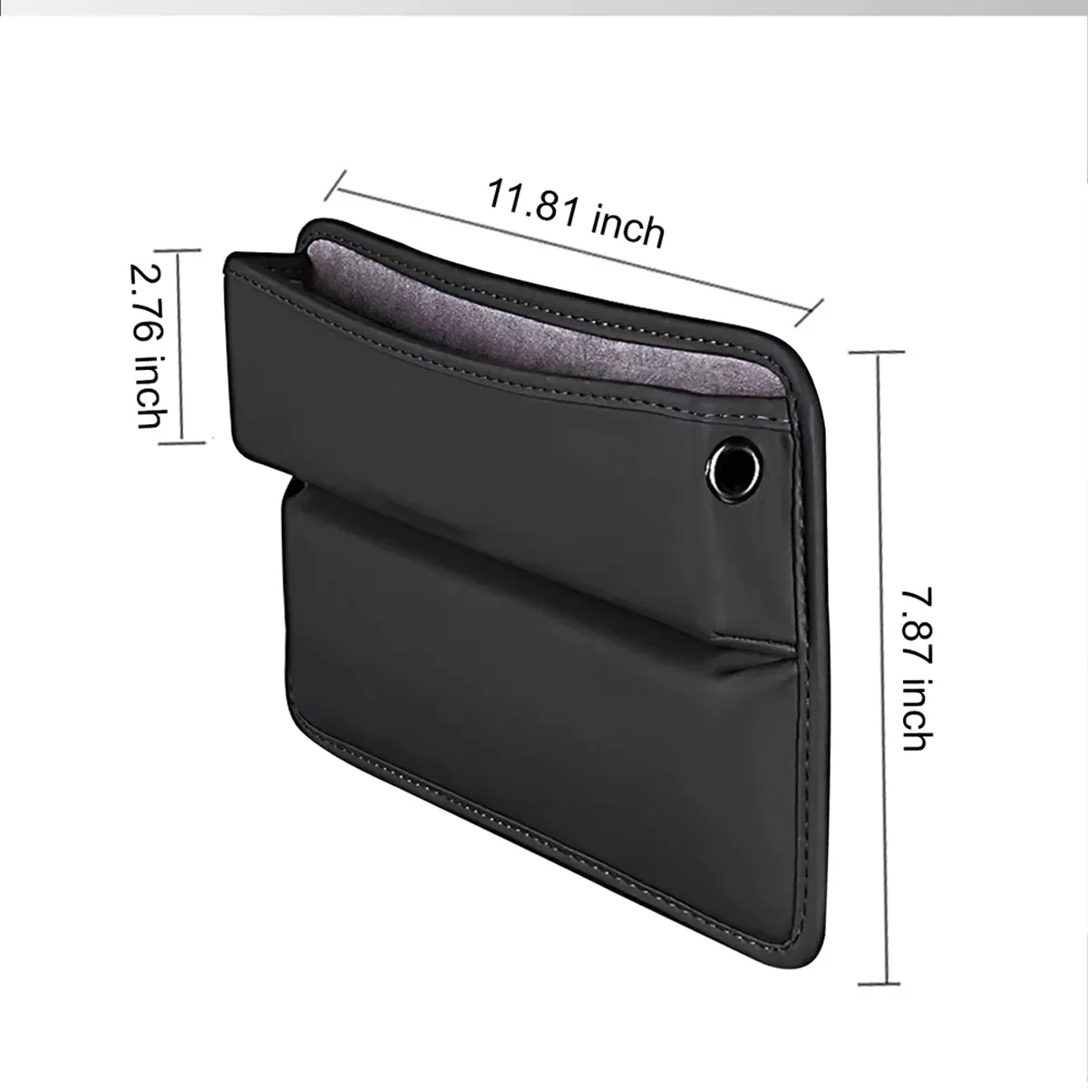 Car Seat Gap Filler Organizer, Custom-Fit For Car, Multifunctional PU Leather Console Side Pocket Organizer for Cellphones, Cards, Wallets, Keys WAAC226