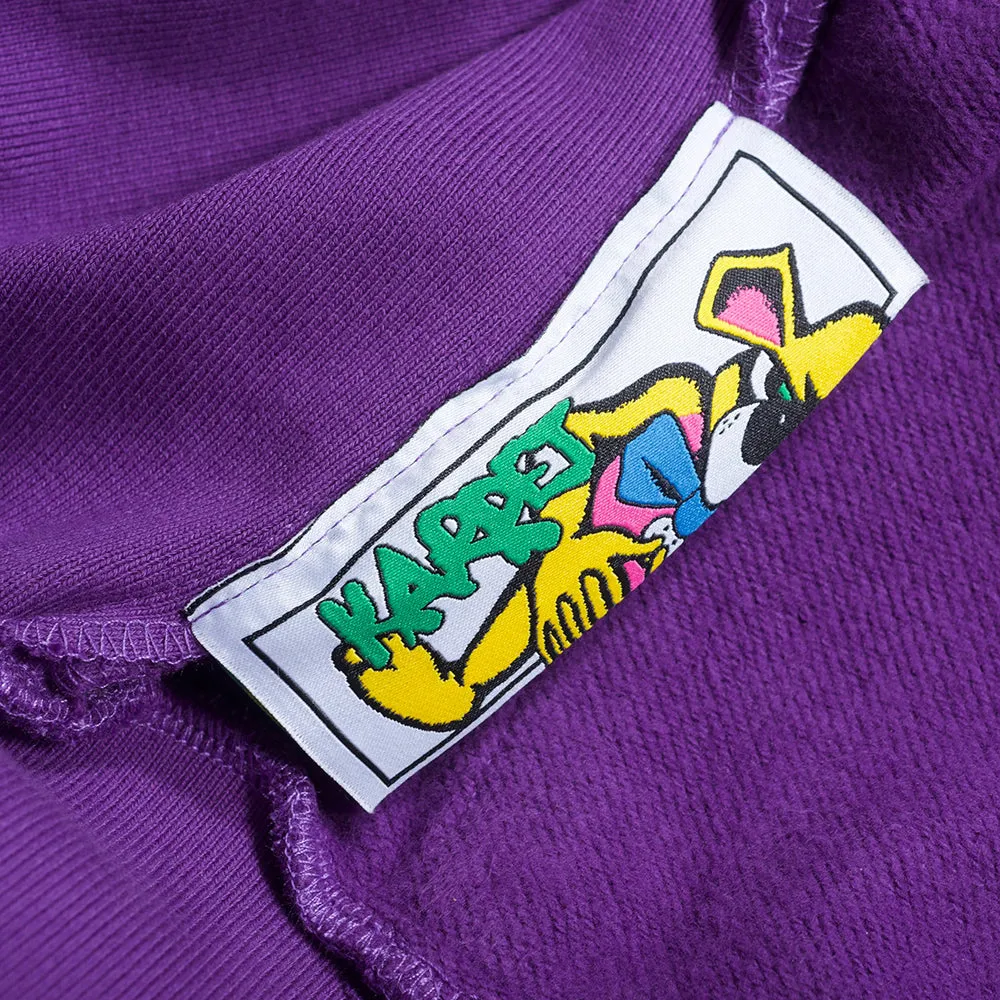 Carpet Company Spiral Zip-Up Hoodie Purple