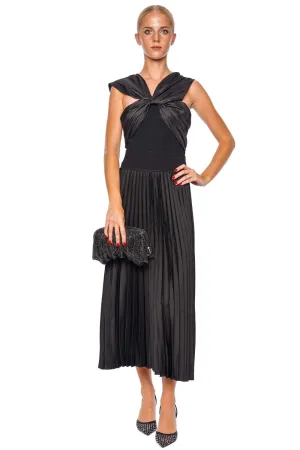 Celiana Black Knit Combo Top
