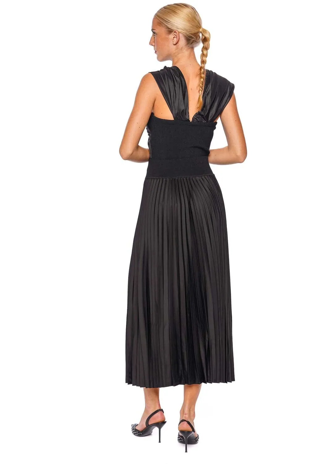 Celiana Black Knit Combo Top
