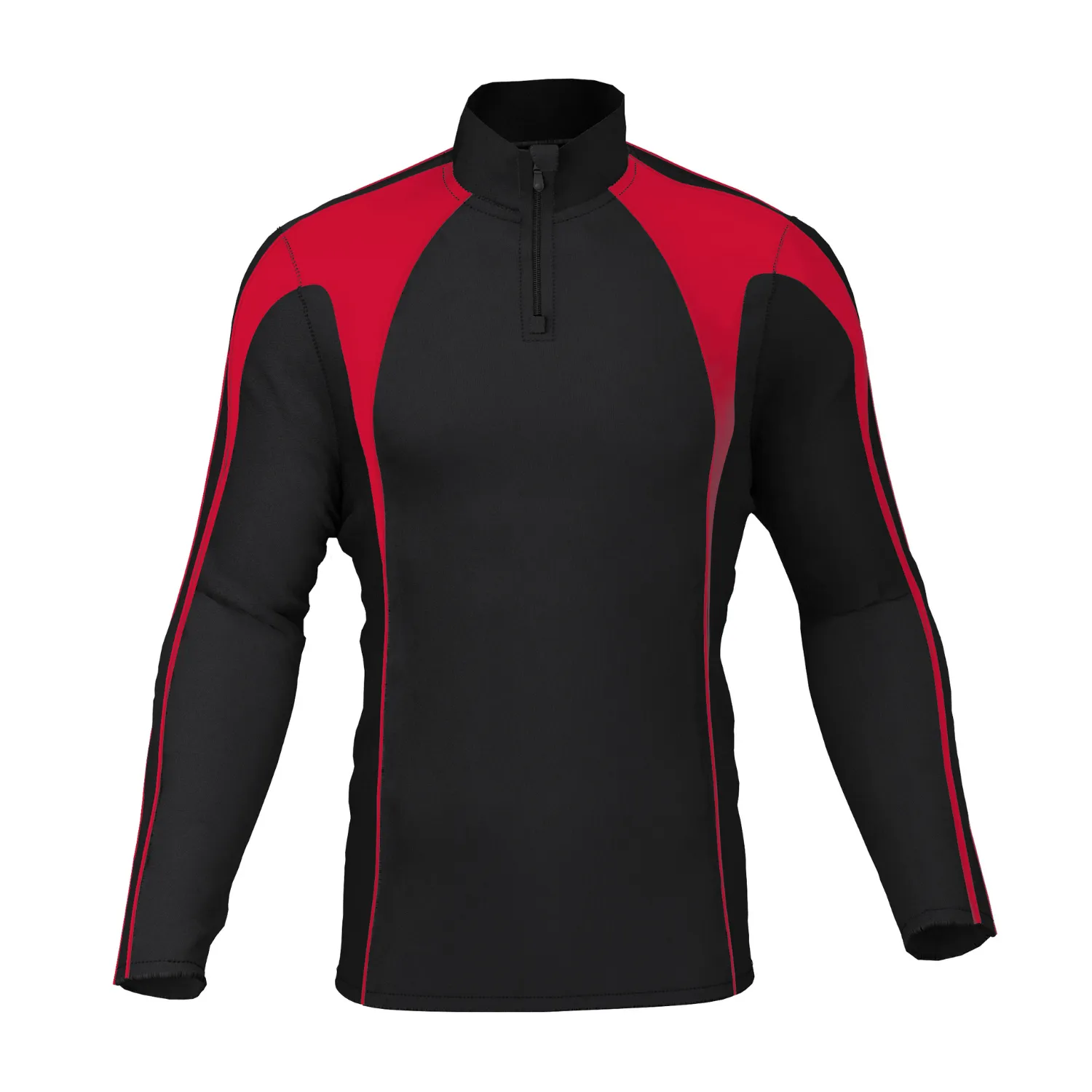 Chadwick Pro  Mid Layer  1/4 Zip - Juniors - Black/Red