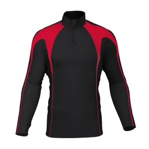Chadwick Pro  Mid Layer  1/4 Zip - Juniors - Black/Red