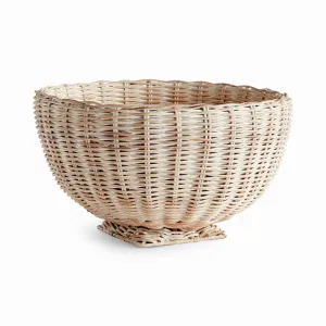 Charleston Rattan Footed Bowl Small