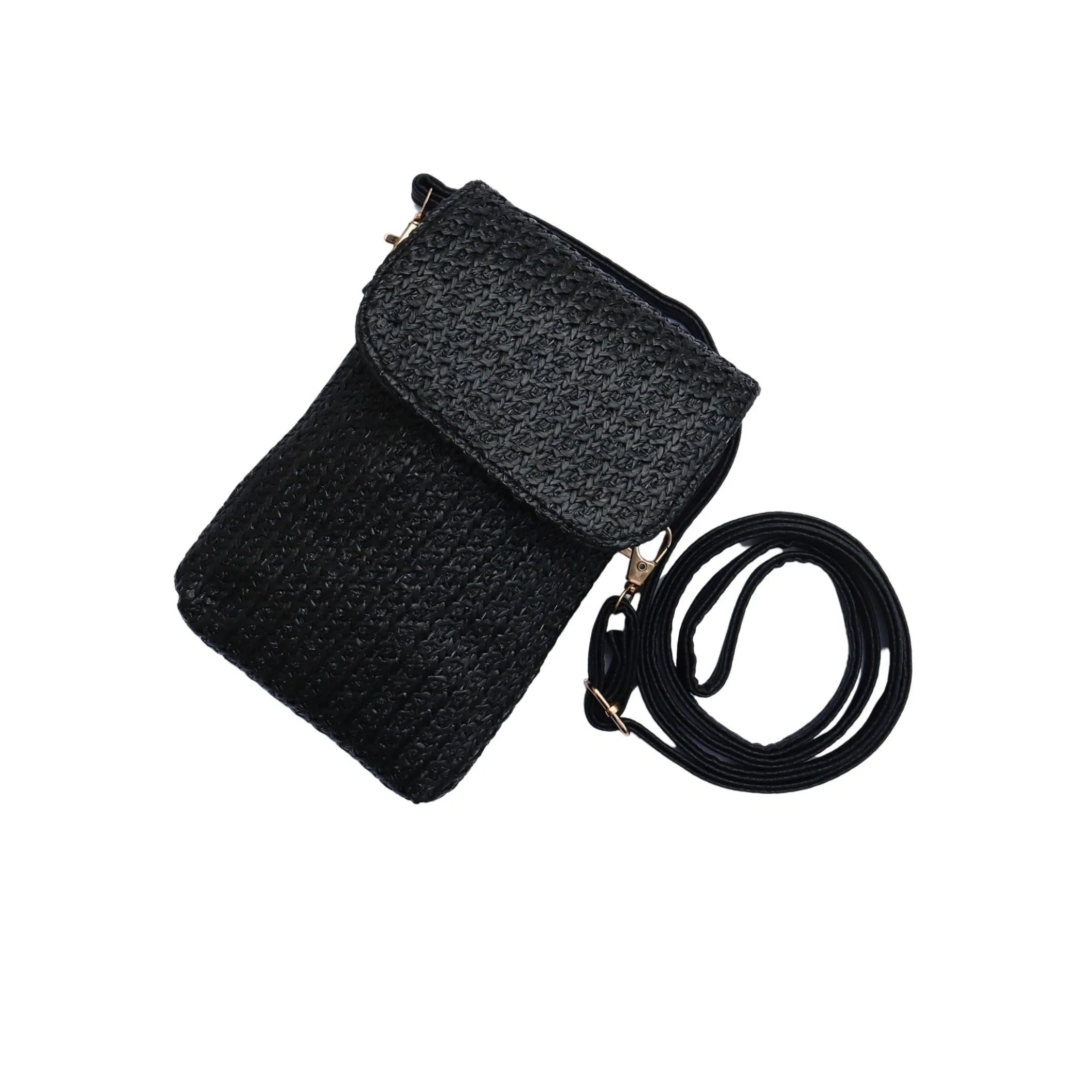 Chic Rattan Crossbody Purse