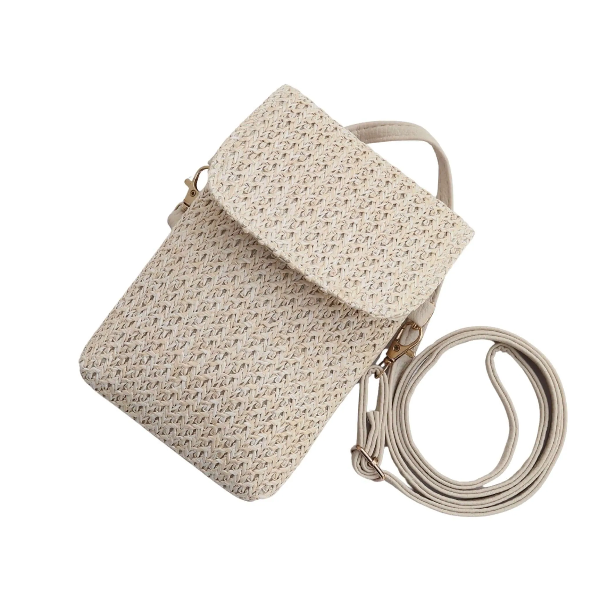 Chic Rattan Crossbody Purse