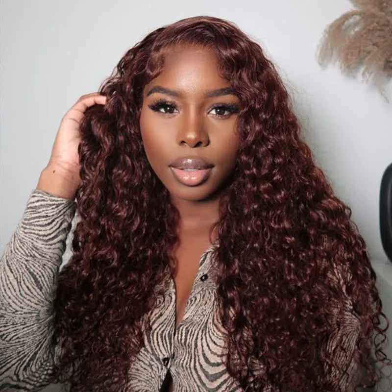 Chocolate Brown Upgrade Invisi-Strap Snug Fit 360 Skin Lace Wig Pre-Cut Lace  & Pre-Bleached Knots Cozy Glueless Wig Ashimary Human Hair