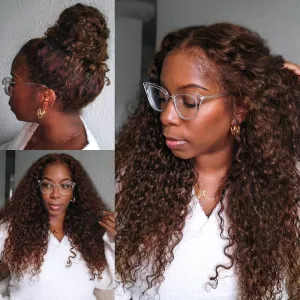 Chocolate Brown Upgrade Invisi-Strap Snug Fit 360 Skin Lace Wig Pre-Cut Lace  & Pre-Bleached Knots Cozy Glueless Wig Ashimary Human Hair