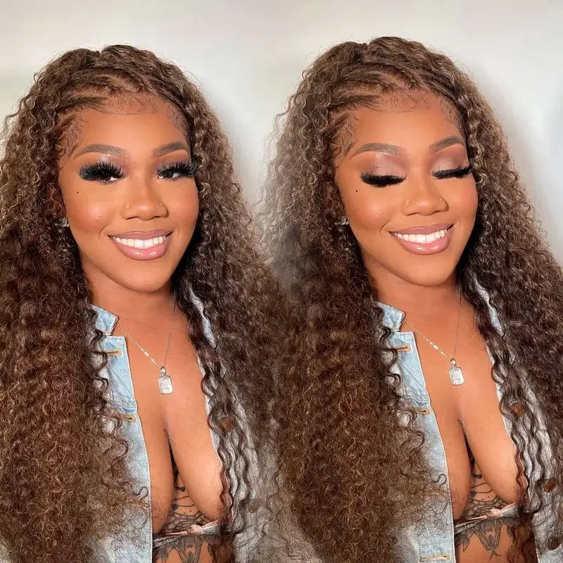 Chocolate Brown Upgrade Invisi-Strap Snug Fit 360 Skin Lace Wig Pre-Cut Lace  & Pre-Bleached Knots Cozy Glueless Wig Ashimary Human Hair