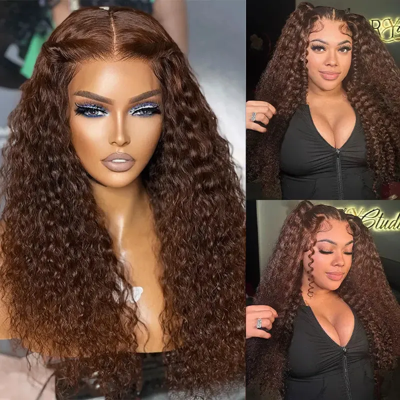 Chocolate Brown Upgrade Invisi-Strap Snug Fit 360 Skin Lace Wig Pre-Cut Lace  & Pre-Bleached Knots Cozy Glueless Wig Ashimary Human Hair