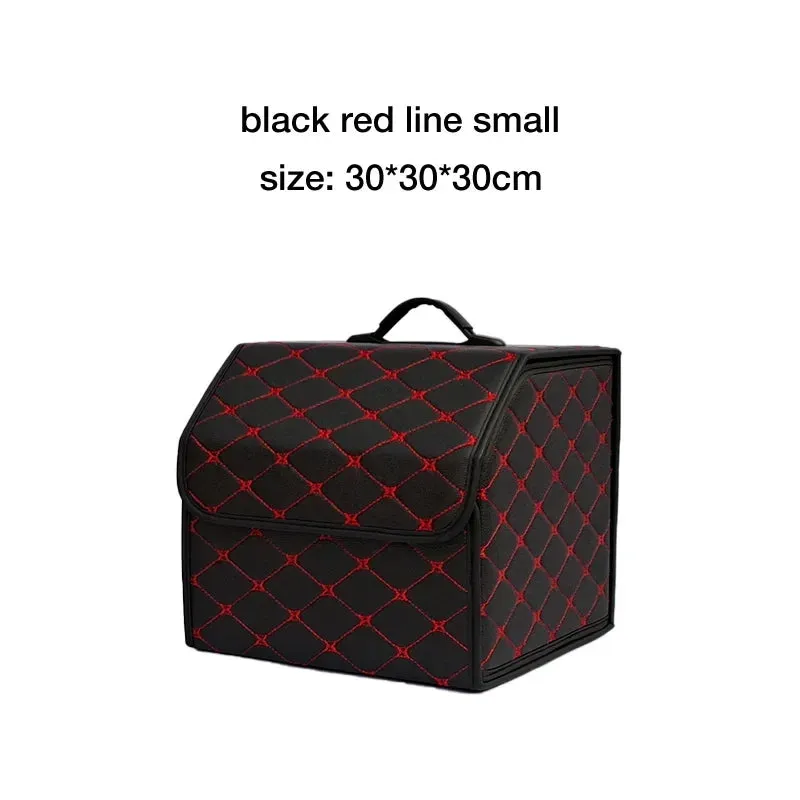 Christianartbag Car Trunk Organizer Box Large Capacity Auto Multiuse Tools Storage Bag Stowing Tidying Leather Folding For Emergency Storage Box, CABCT210224.