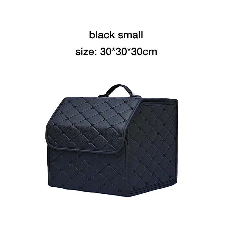 Christianartbag Car Trunk Organizer Box Large Capacity Auto Multiuse Tools Storage Bag Stowing Tidying Leather Folding For Emergency Storage Box, CABCT210224.