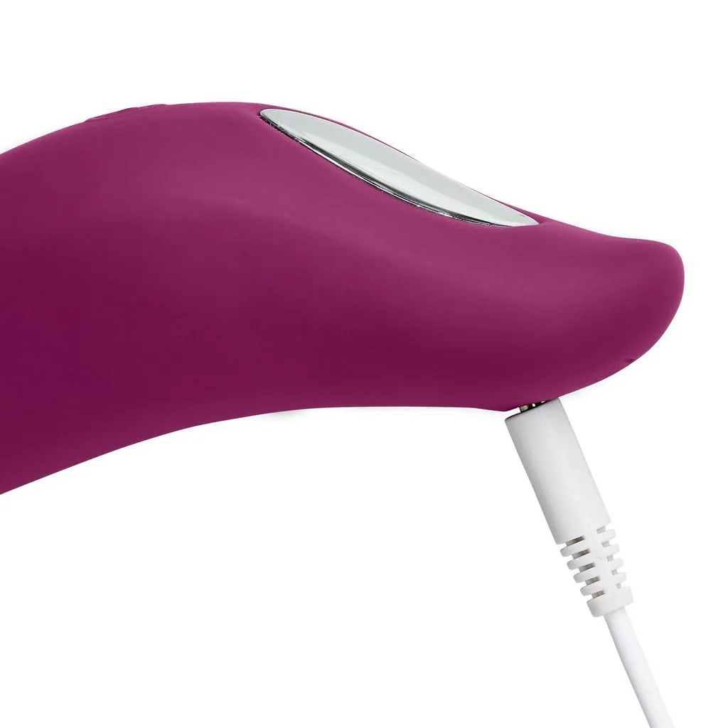 Cloud 9 Novelties Swirl Touch Dual Function Swirling and Vibrating Stimulator - Plum